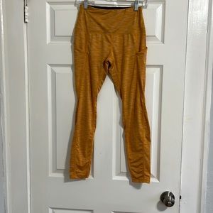 Orange workout leggings